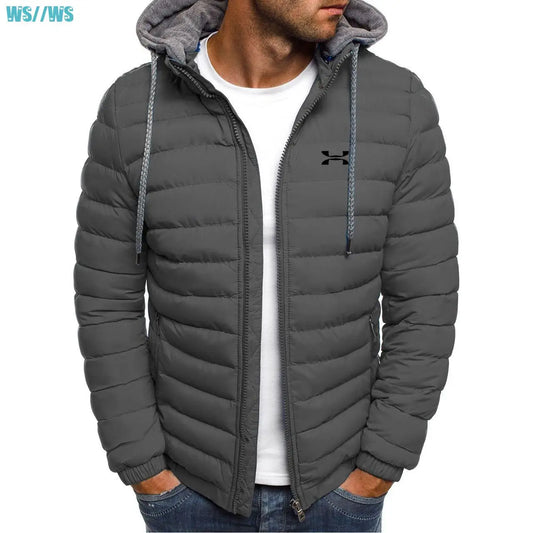 Winter Hooded Jacket Men's Warm Down Street Fashion Casual Brand Outer Parka Coat Coats For Men